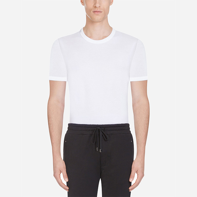 dolce & gabbana monochrome crew neck t-shirt